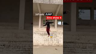 Bina shoes ka 16Foots se Jump😨 parkour flip jump [upl. by Azila363]