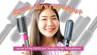 Best Hair Straightener KSKIN Review amp Comparison with Dyson Air Wrap  Jelaineeey [upl. by Yanahs32]