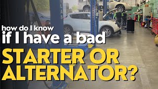 How do I know if my Alternator or Starter is bad [upl. by Atika]