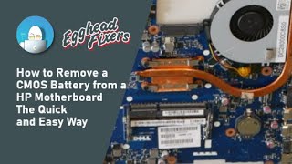 How to Remove a CMOS Battery from an HP Motherboard  The Quick and Easy way [upl. by Emelita]