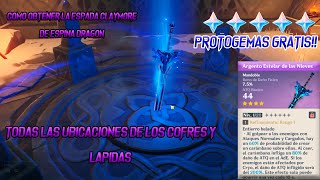 Genshin Impact Como conseguir la espada Claymore de ESPINA DRAGON Protogemas gratis [upl. by Yrrok11]