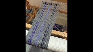 Rigid Heddle loom  Weaving a Supplemental Warp [upl. by Norad754]