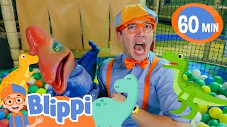 A Day with Baby Dinosaurs  Blippi  Animals for Kids  Educational Videos  Learn about Animals [upl. by Neellok]