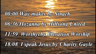 Way maker ○ Hozanna ○ Worthy ○ I speak Jesus ● sinach hillsongworship elevationworship charityga [upl. by Florin223]