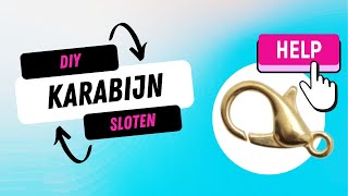 Hoe Maak Je Een Karabijnsluiting Slotje Aan Je Sieraden 🌸🤯 [upl. by Ardine]