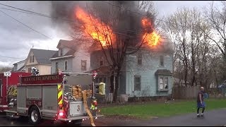 Syracuse NY Working Structure Fire RAW Video [upl. by Raynata]