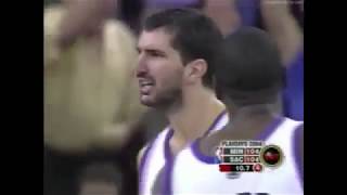 Peja Stojakovic 29 Points 3 Ast Vs Timberwolves 2004 Playoffs Game 3 [upl. by Otsugua]