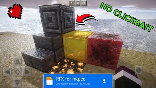 RTX Shader For Mcpe 120  Render Dragon Shader Mcpe 120  Realistic Minecraft PE  In Hindi [upl. by Kraft]