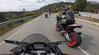 Ducati Panigale V4 Vs Aprilia RSV4 And Tuono V4 [upl. by Haletky716]