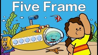 Five Frame Subitizing Under the Sea Math Brain Break [upl. by Humphrey]