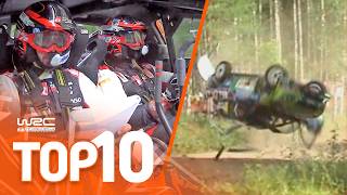 Top 10 Most Dramatic Rally Finland Moments [upl. by Ahael]