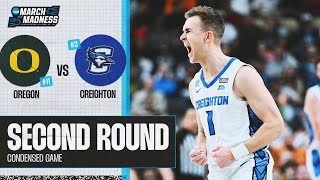 Creighton vs Oregon  Second Round NCAA tournament extended highlights [upl. by Ydarb71]