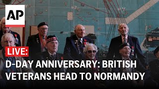 DDay anniversary LIVE British World War II veterans head to Normandy [upl. by Annoet]