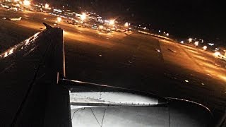 Night Takeoff from Malpensa  LH A319 [upl. by Tirrell]