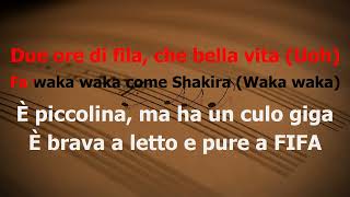 TONY EFFE EMMA TAXI SULLA LUNA KARAOKE TESTO [upl. by Damick]