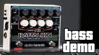 Electro Harmonix Battalion Bass Preamp Demo [upl. by Abihsot]