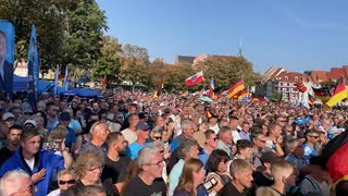 AfD Wahlkampfabschluss Weidel amp Höcke Erfurt 31824 [upl. by Atikat]