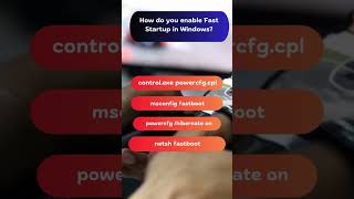 How to Enable Fast Startup in Windows quiz [upl. by Earej]