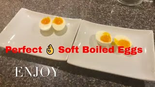 HOW TO MAKE PERFECT SOFT BOILED EGGS EVERYTIME FOR RAMENBREAKFAST 🥣 [upl. by Gatian]