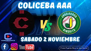 ILLESCANOS DE COAMO VS JARDINEROS DE AIBONITO BEISBOL COLICEBA AAA 📅2NOVIEMBRE24 [upl. by Ennovyahs]