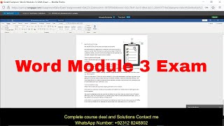 Word Module 3 Exam  Precision Builders [upl. by Yearwood]