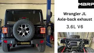 MBRP AxleBack Exhaust S5529BLK  2020 Wrangler JL [upl. by Anastatius]