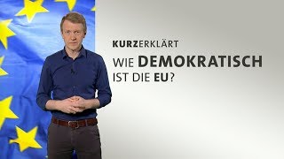 kurzerklärt Wie demokratisch ist die EU [upl. by Snider]