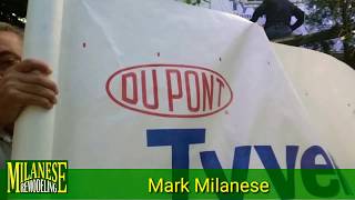 DuPont Tyvek Homewrap Vapor Barrier behind Siding [upl. by Siraved]