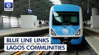 Blue Line Aids Commuting Links Communities In Lagos Metropolis  Community Report [upl. by Ennairrek]