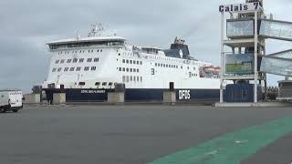 Calais Ferry Port  quayside movements [upl. by Piderit]