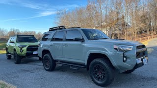 Westcott Designs TRD Pro Lift Kit Comparison between stock Nitto Terra Grapplers vs BFGoodrich KO2s [upl. by Annoled]