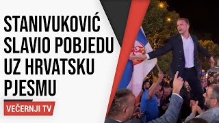 Draško Stanivuković uz hrvatsku pjesmu slavio pobjedu u Banja Luci [upl. by Ul]