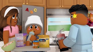 🧯STRESSFUL Family Routine Babys FIRST WORD Roblox Bloxburg Roleplay roleplay [upl. by Deer]