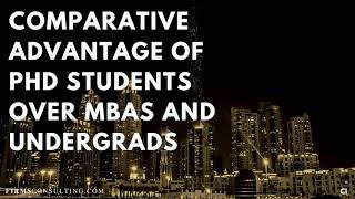 Consulting Interview Questions What advantage PhD students have over MBAs and undergrads [upl. by Reichert]