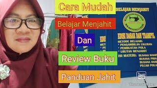 Mudah Belajar Menjahit dan Review Buku Panduan Jahit  cara menjahit pemula [upl. by Arno]