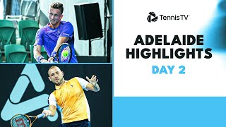 Evans amp Hijikata Lock Horns Bublik Lehecka Sonego amp More Feature  Adelaide 2024 Day 2 Highlights [upl. by Dannye859]