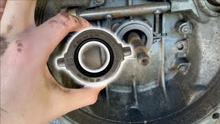 Throwout bearing replacement in 2 minutes  VW Bus or Bug  Ep15 [upl. by Leziar]