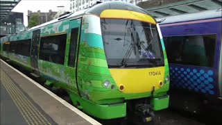 Trains at Edinburgh Haymarket  150515 [upl. by Neufer]