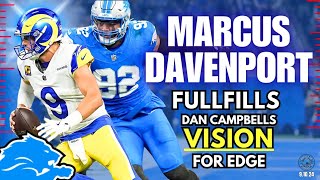 Dan Campbells VISION FULFILLED Of Marcus Davenport [upl. by Alanah]