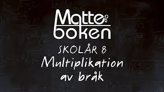 Multiplikation av bråk  Skolår 8 [upl. by Cleary466]