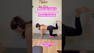 Express Pilates workout for your core glutes arms thighs healthylifestyle pilatesforbeginners [upl. by Stilla640]