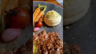 Juicy Steak amp Veggies Combo 🥩🥕  FlavorPacked Meal foodandwine steakandwine foodandwinepairing [upl. by Lach]