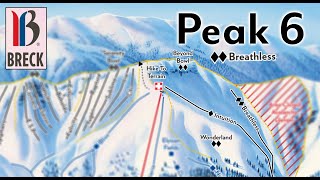 Best Powder Runs at Breckenridge  Peak 6 Double Black Breathless [upl. by Drawde]