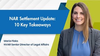 NAR Settlement Update  10 Key Takeaways [upl. by Reuven]