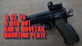 A CZ 75 SP01 a Vortex Venom and a Dovetail Mounting Plate [upl. by Okihcim505]