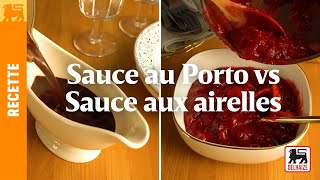 Sauce au Porto vs Sauce aux airelles [upl. by Ahsatam586]