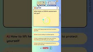 What Does a COSHH Assessment Tells You Quiz108 safetyquiz quiztime shorts [upl. by Goodrich598]