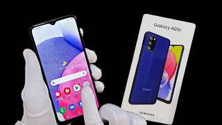 Samsung Galaxy A03s Blue 2022 Unboxing  ASMR [upl. by Eirok153]