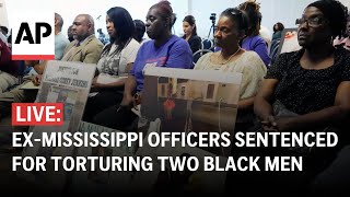 LIVE Sentencing of 6 former Mississippi law officers for torture of 2 Black men [upl. by Bagger966]