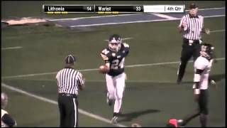 24 Matt Perez of Marist High w5yd TD run vs Lithonia [upl. by Leonelle]